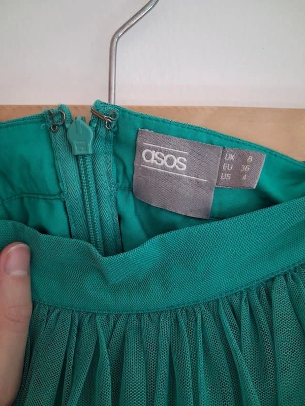 ASOS Teal/Green Tulle Skirt // Asos // Size 8