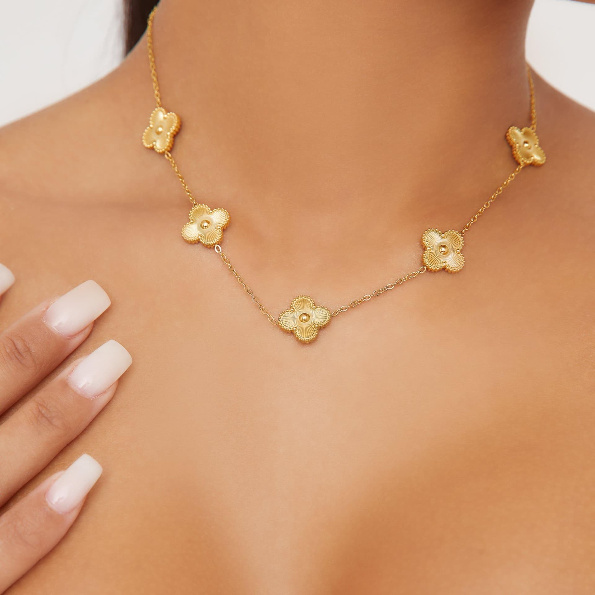 EGO Multi Detail Chain Necklace In Gold, Women's Size UK One Size