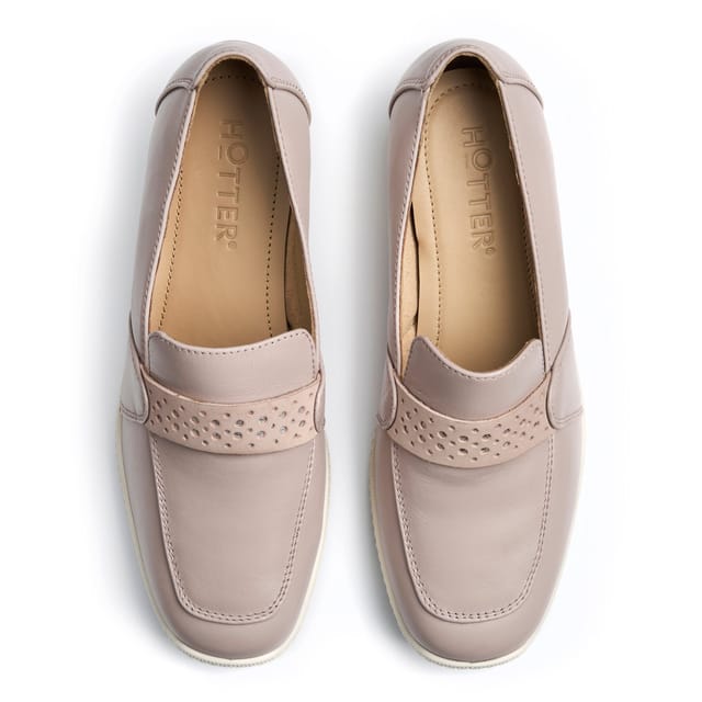 Hotter Hotter Women's 'Mya II' Smart Loafers in Taupe - 3