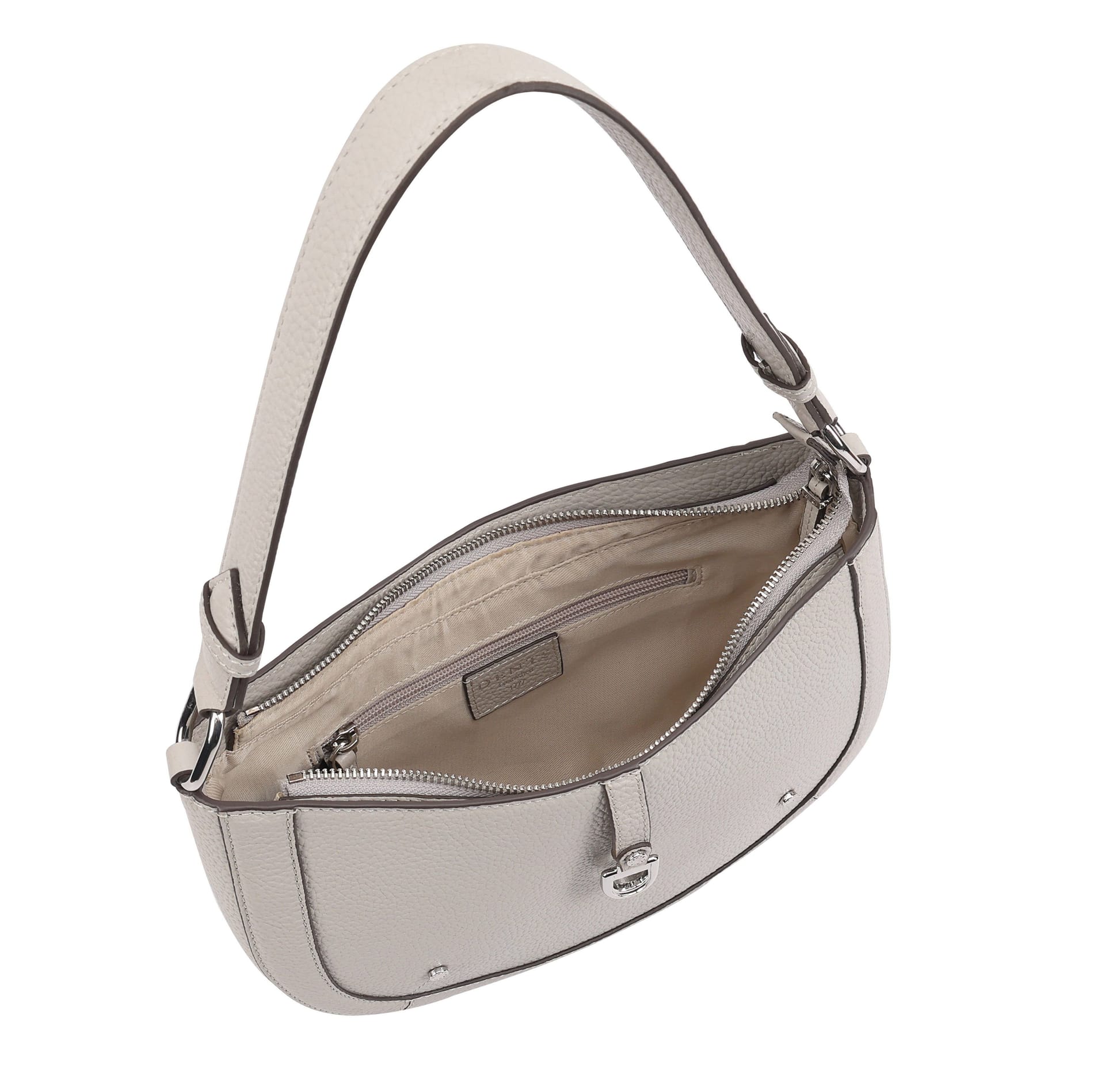 Dents Dents Women's Selvia Leather Hobo Bag in Grey - 4