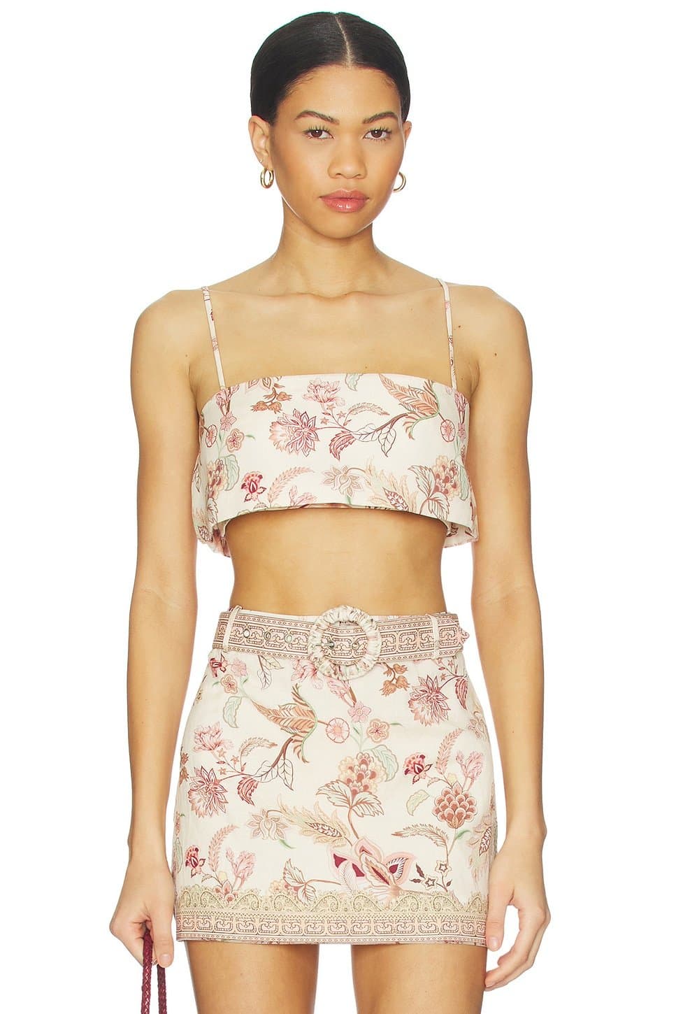 revolve Revolve Floral Print Bustier Top in Multi