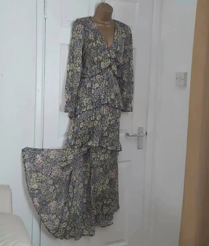 New Look Boho chiffon dress size 12 wedding party summer holidays