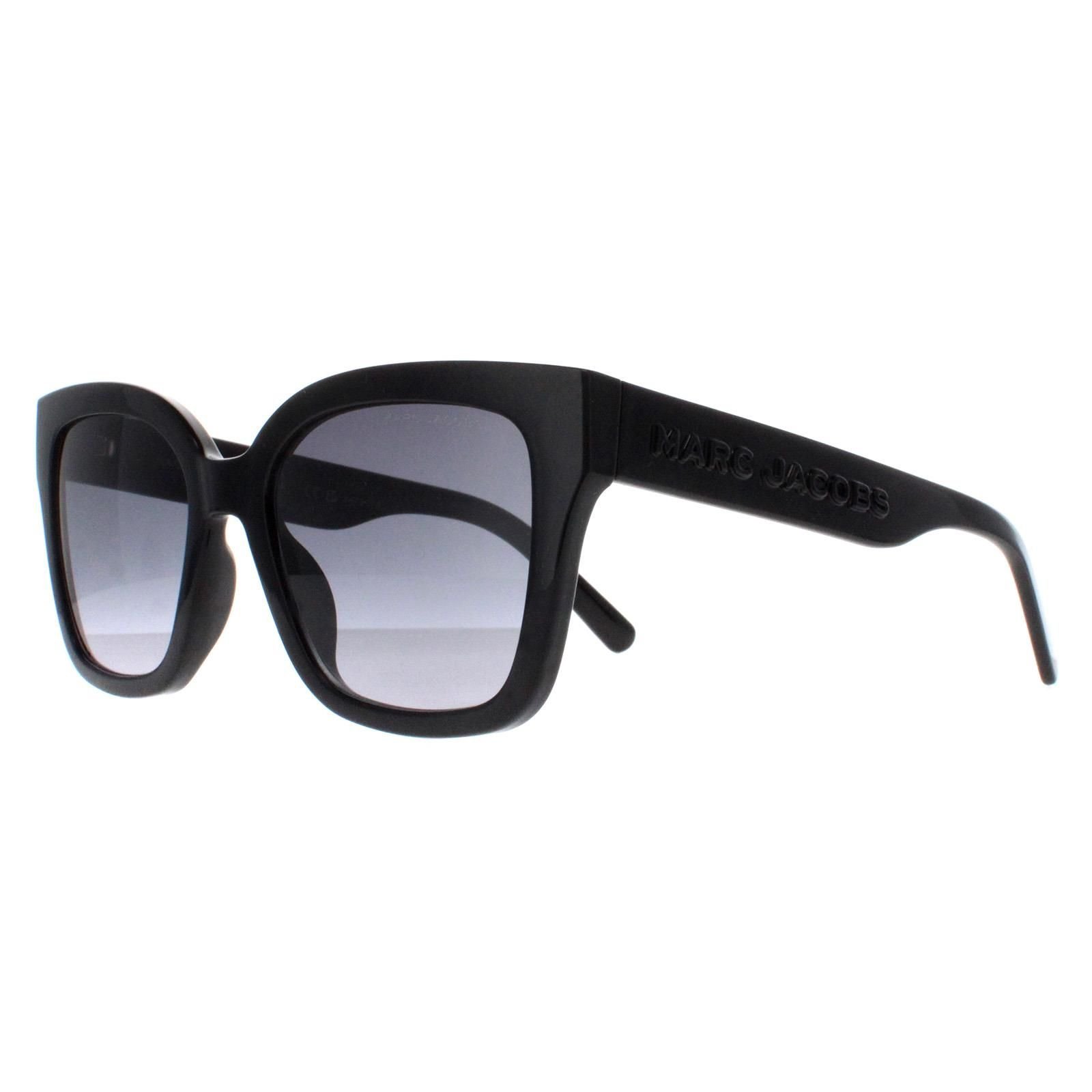 Marc Jacobs Marc Jacobs Women's Square Shiny Black Dark Grey Gradient MARC 658/S - 2