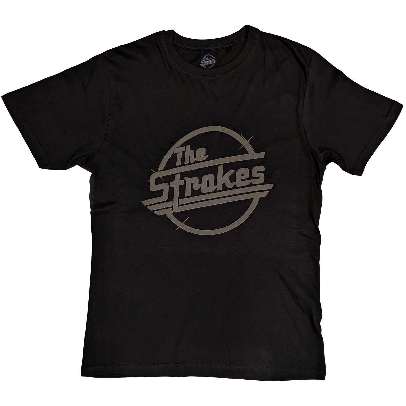 The Strokes The Strokes Men's OG Magna Cotton Hi-Build T-Shirt in Black