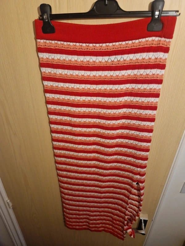 ASOS Design Knit fitted striped skirt