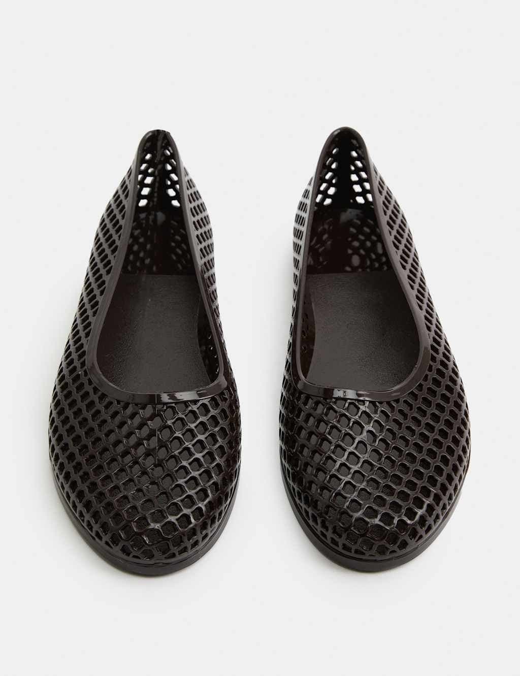 Marks & Spencer M&S Jelly Flat Ballet Pumps Brown