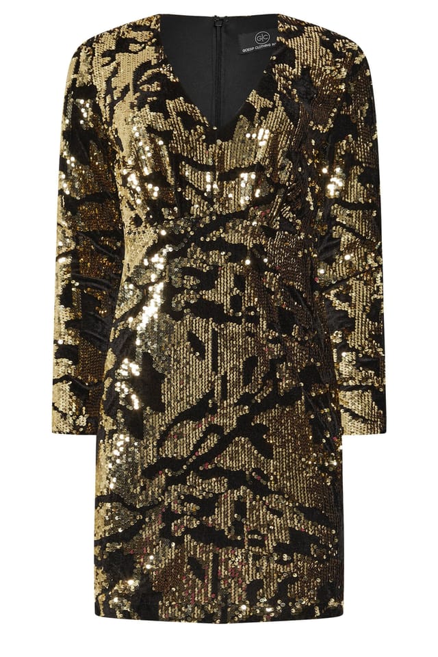 Star By Julien Macdonald Star by Julien Macdonald Women's Abstract Sequin Mini Dress in Gold - 2