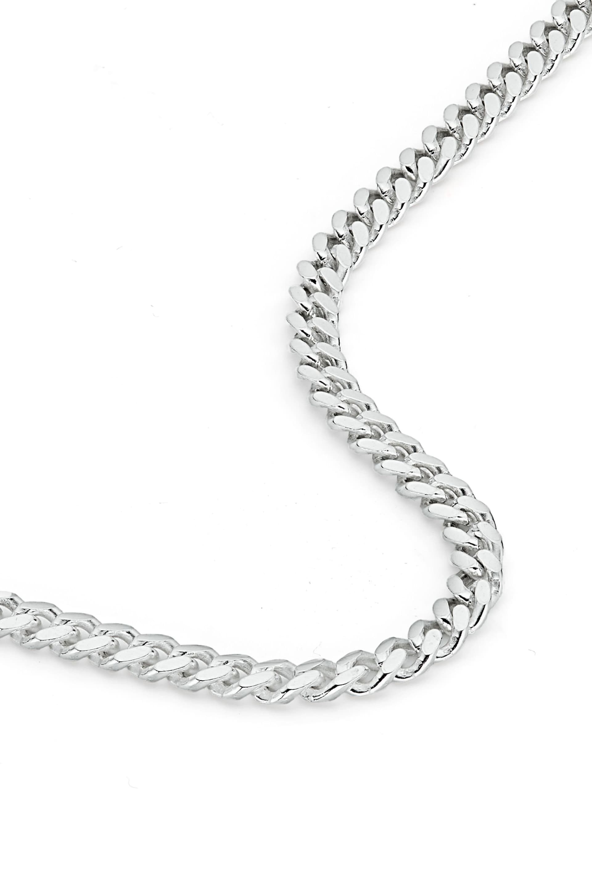 The Fine Collective The Fine Collective Men's Sterling Silver Curb Chain Cuban (3.5mm) Necklace 24 inch