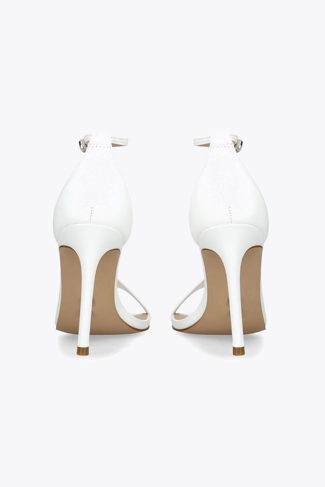 Steve Madden STEVE MADDEN Women's 'Tecy' Leather Heels in White - 3