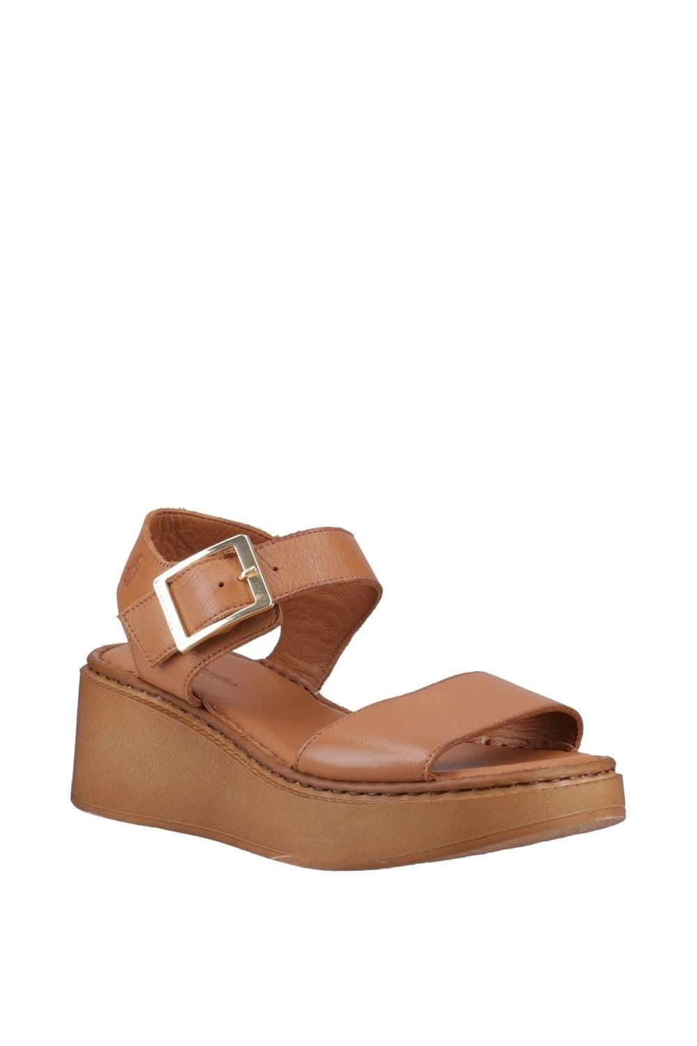 Hush Puppies Hush Puppies Women's Beatrix Wedge Sandal in Tan