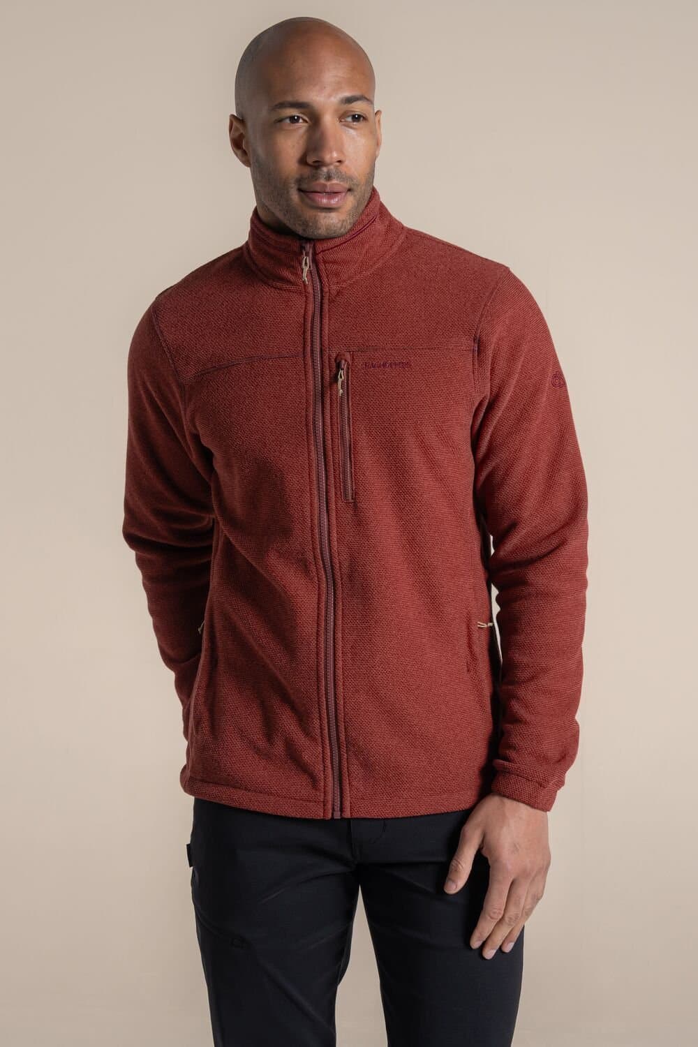 Craghoppers Craghoppers Men's Souther Jacket Full-Zip Insulating Active Fleece in Red