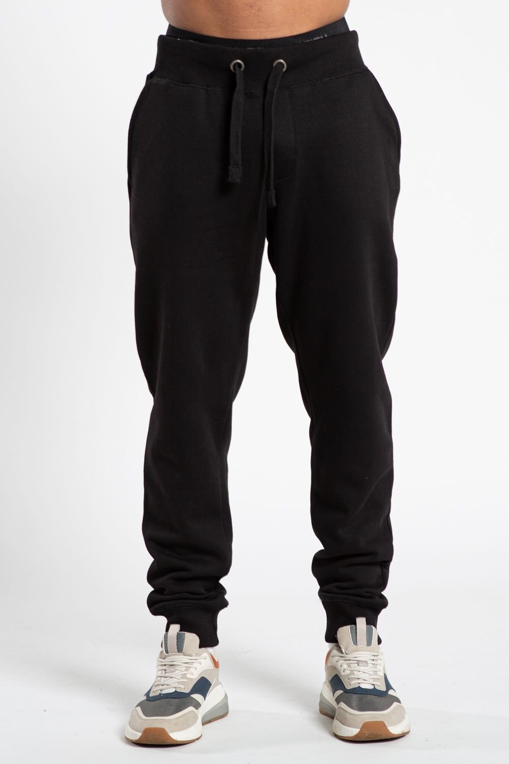 French Connection French Connection Men's Cotton Blend Joggers in Black - 2