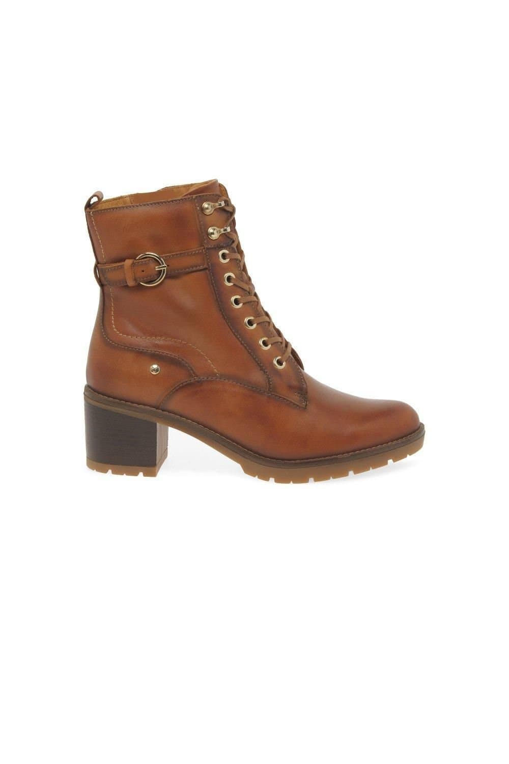Pikolinos Pikolinos Tan Leather Ankle Boots