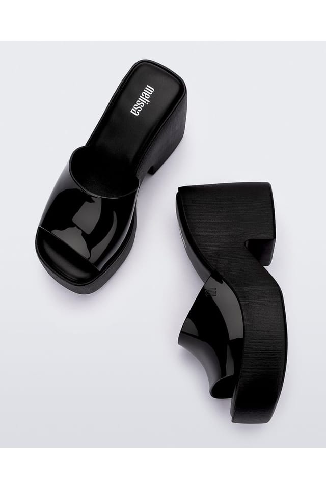 Melissa Shoes Melissa Shoes Women's Posh Heeled Jelly Sandals in Black - 3