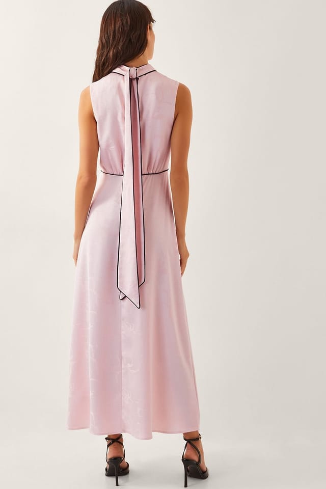 Monsoon Monsoon Women's Maeve Sleeveless Satin Midi Dress Pink - 3