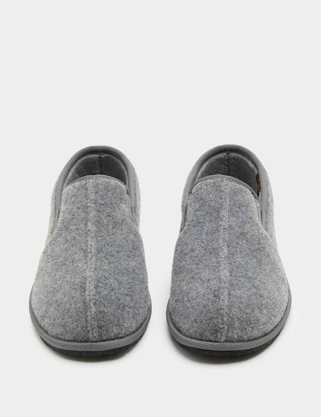 Marks & Spencer M&S Fleece Lined Lounge Slippers Grey