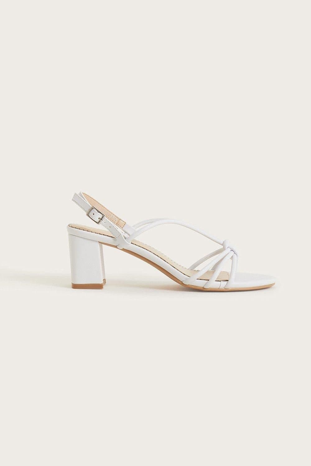 Monsoon Monsoon Women's Strappy Block Heel Sandals in Ivory