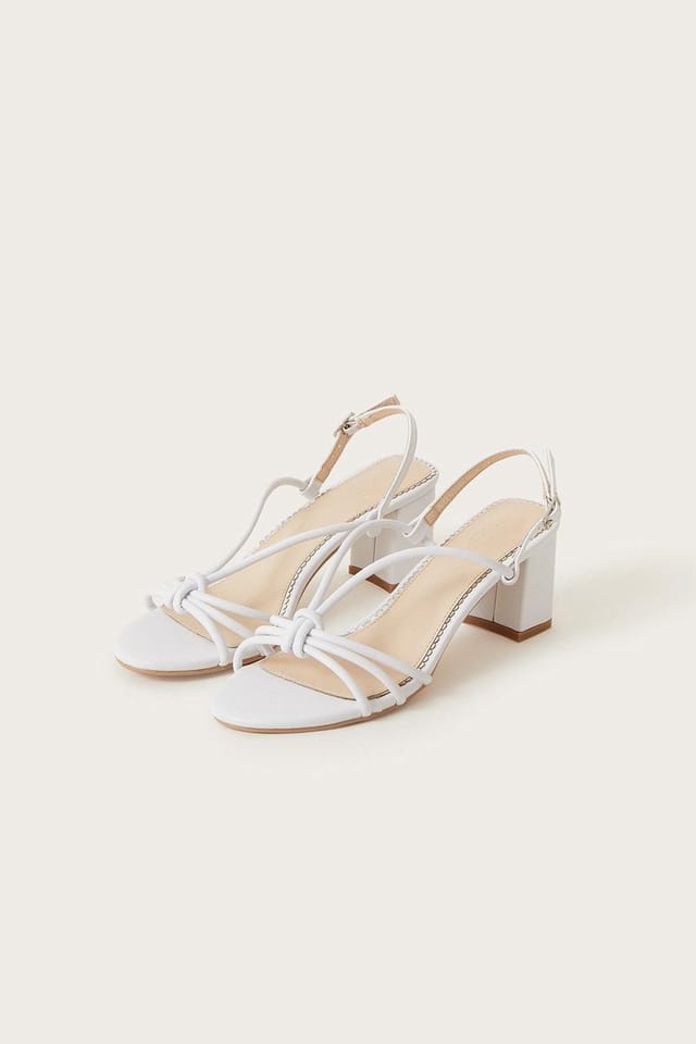 Monsoon Monsoon Women's Strappy Block Heel Sandals in Ivory - 2