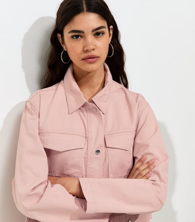 New Look Women's Pink Four Pocket Shacket New Look - 3