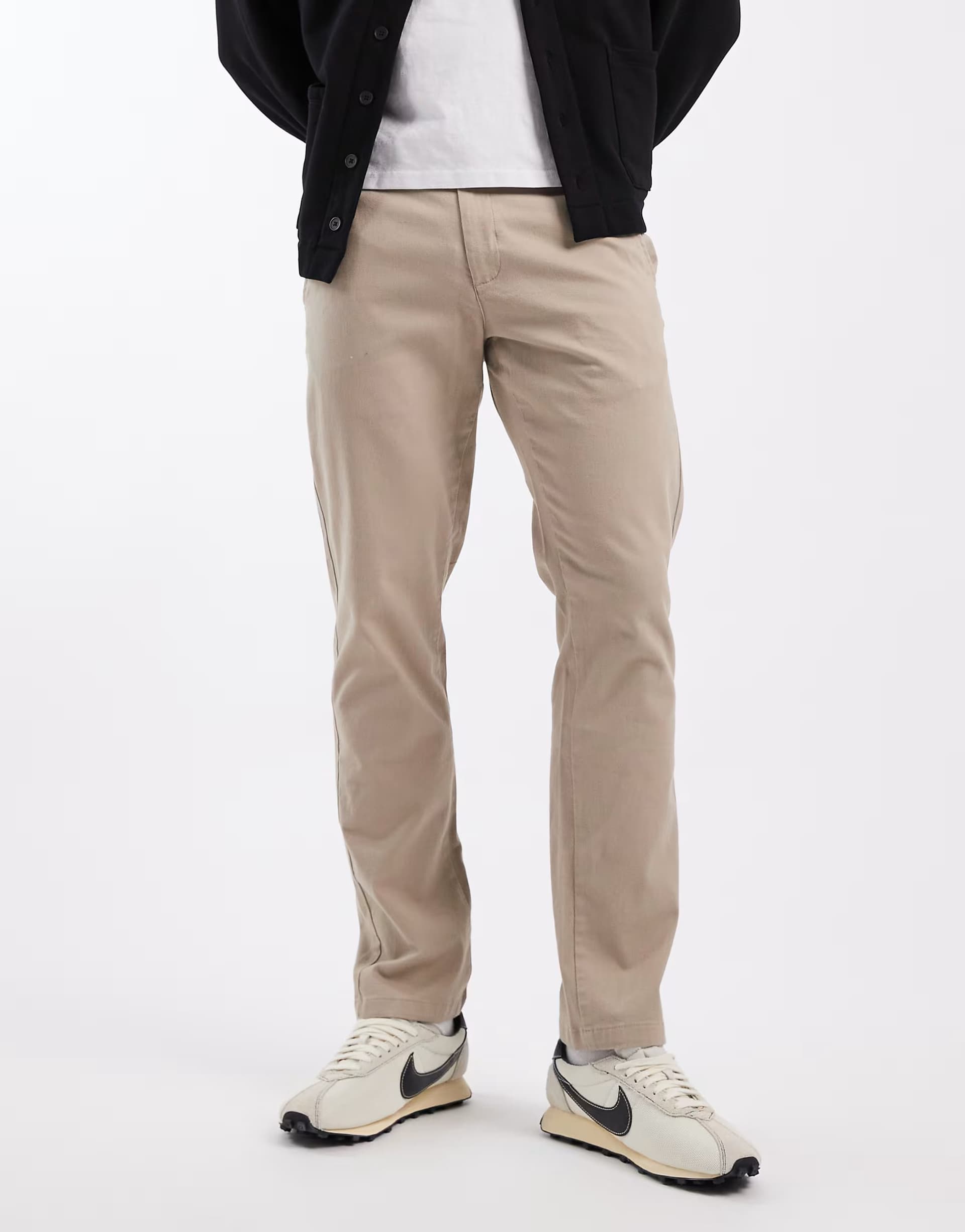 ASOS New Look slim fit chinos in stone