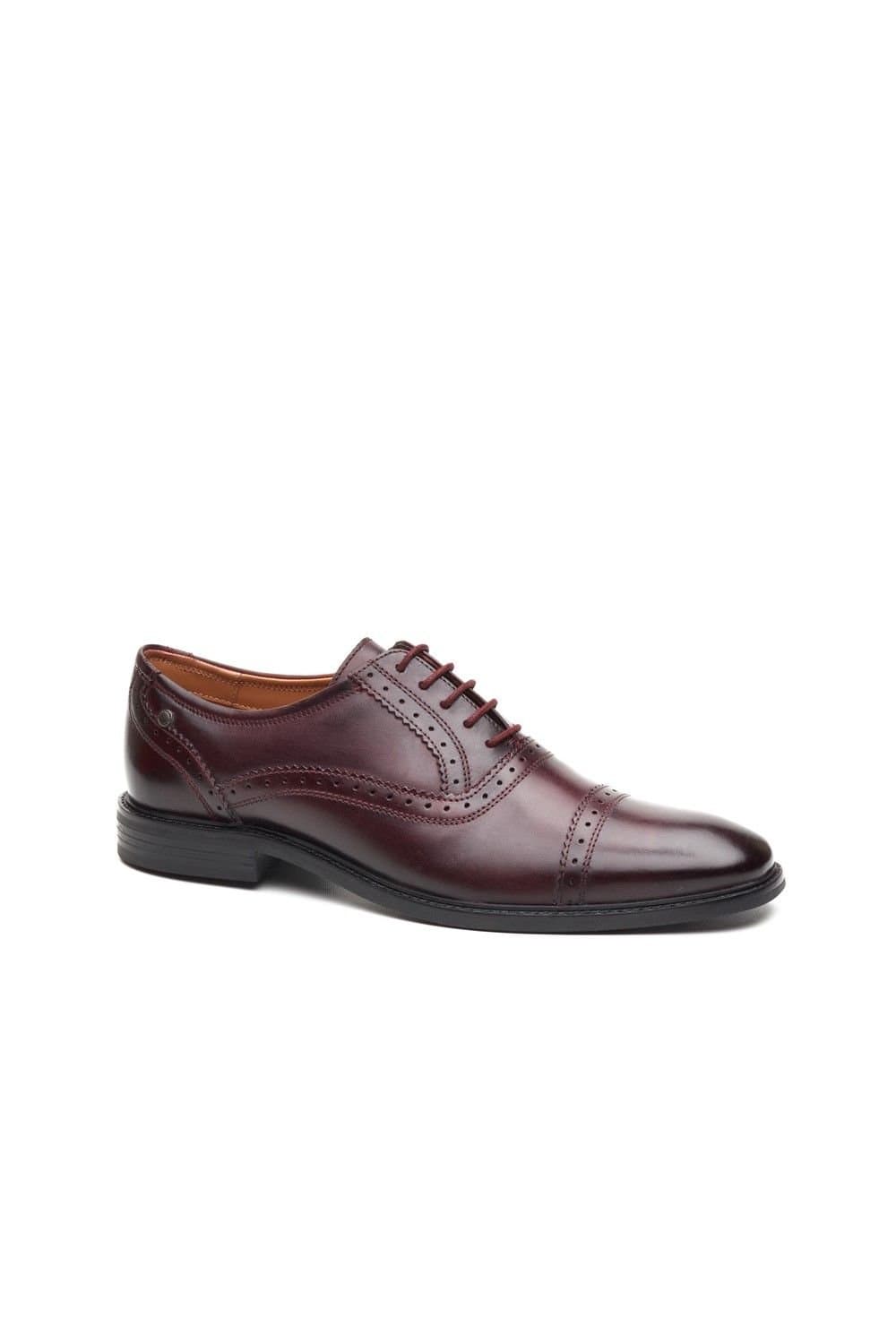 Base London Base London Men's Ascot Toe Cap Oxford Shoe in Wine