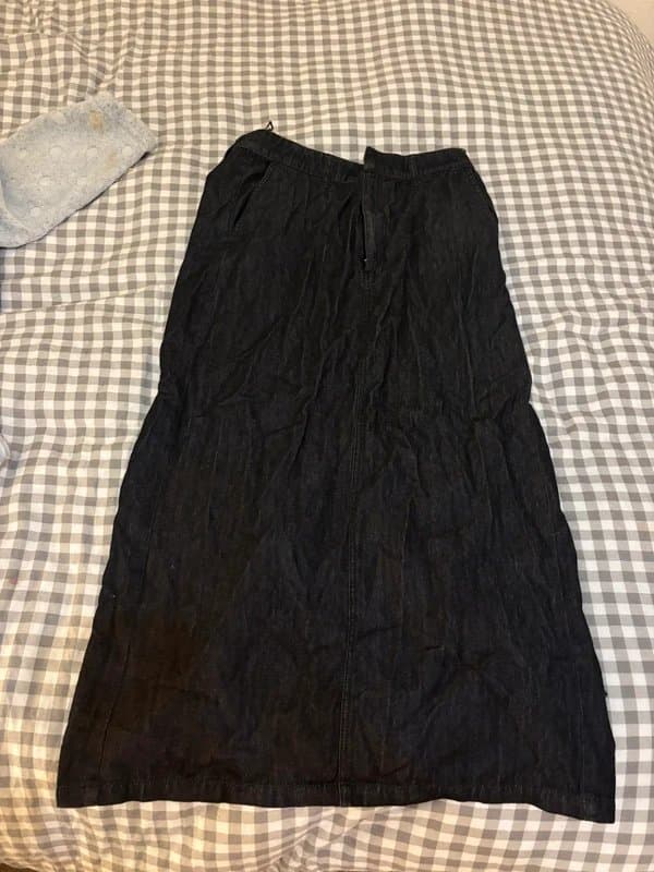 Zara zara maxi denim skirt