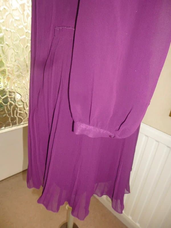 ASOS asos chiffon purple dress size 8