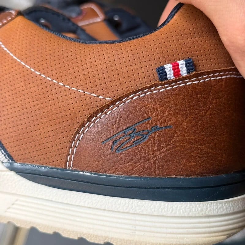 tommy bowe Tommy Bowe Leather Trainers Brown UK 11 EU 45 Casual Smart - 1