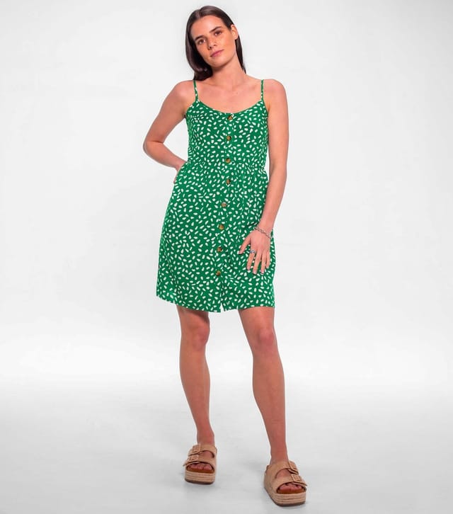 Sunshine Soul Women's Green Abstract Spot Print Cami Mini Dress Sunshine Soul New Look - 2