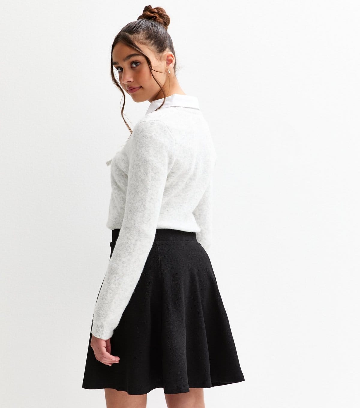 New Look Pack of 3 Black Jersey School Skater Skirts New Look - 4