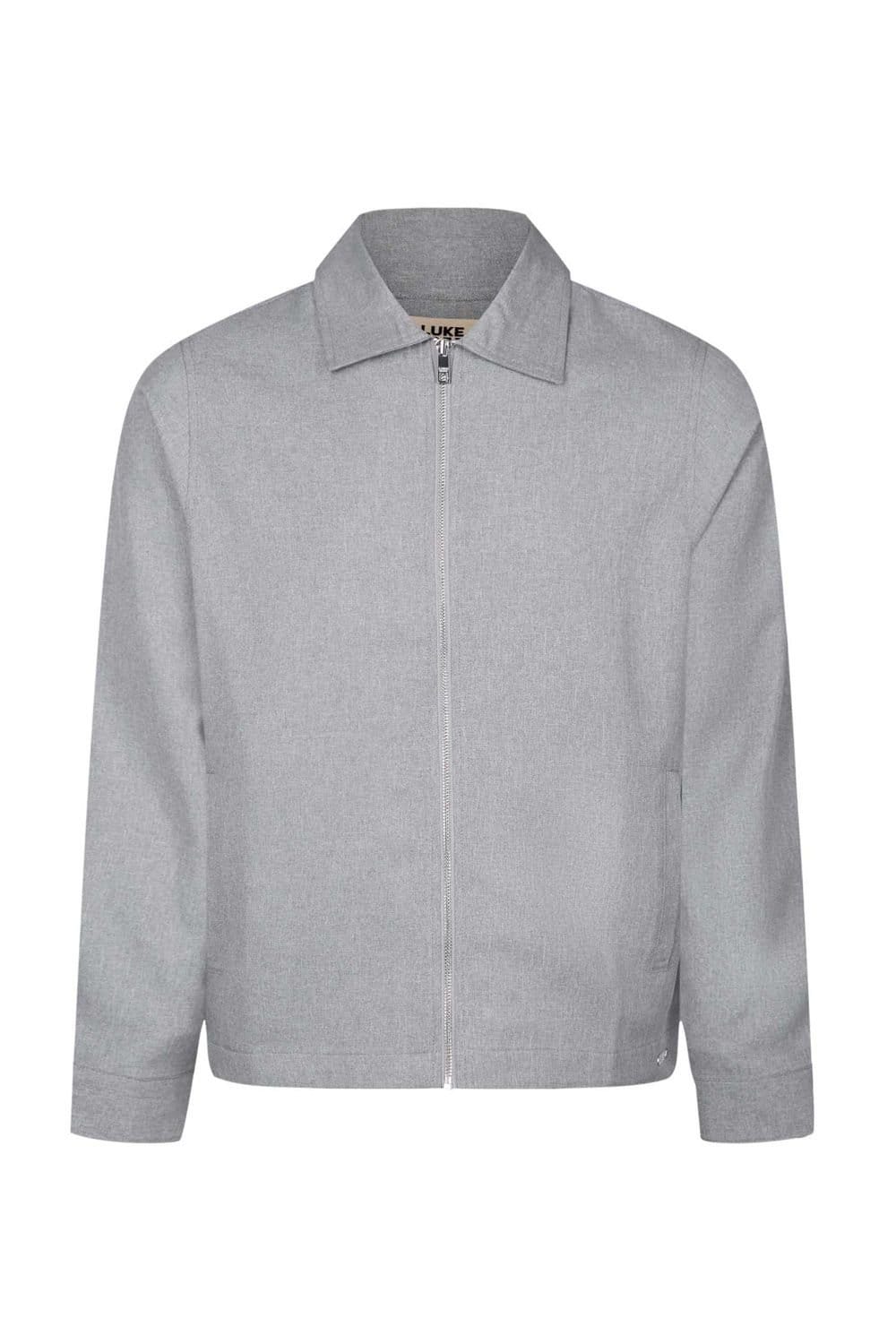 Luke 1977 Luke 1977 Men's Emery Smart Woven Zip Through Jacket in Mid Grey - 4