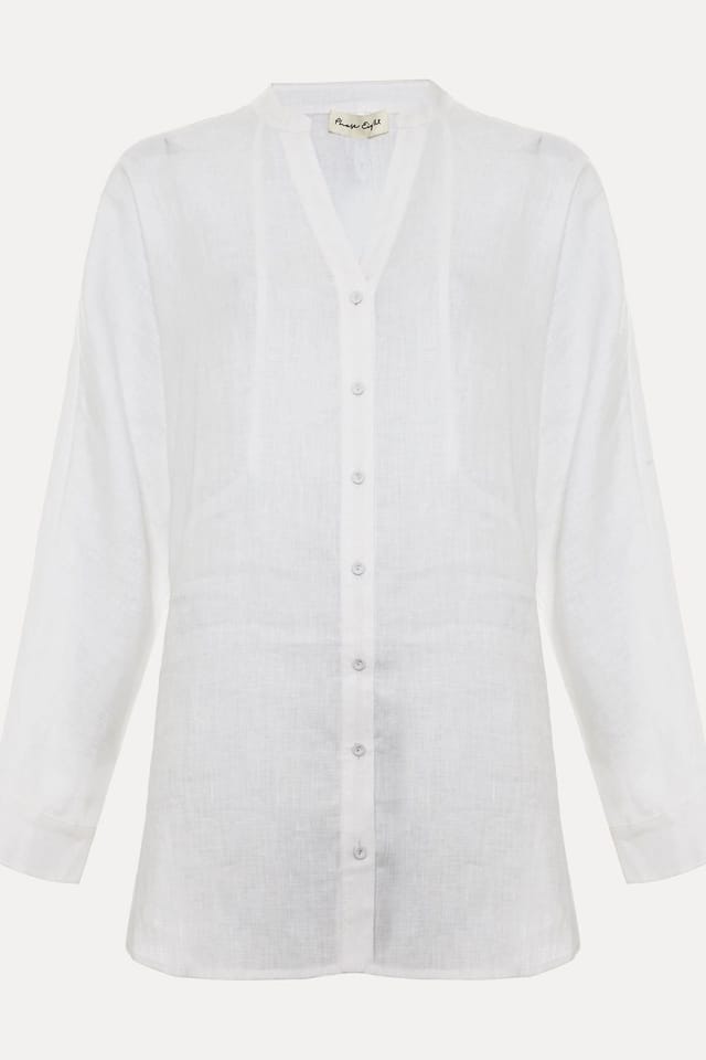 Phase Eight Phase Eight Women's Mathilde Linen Shirt in White - 2