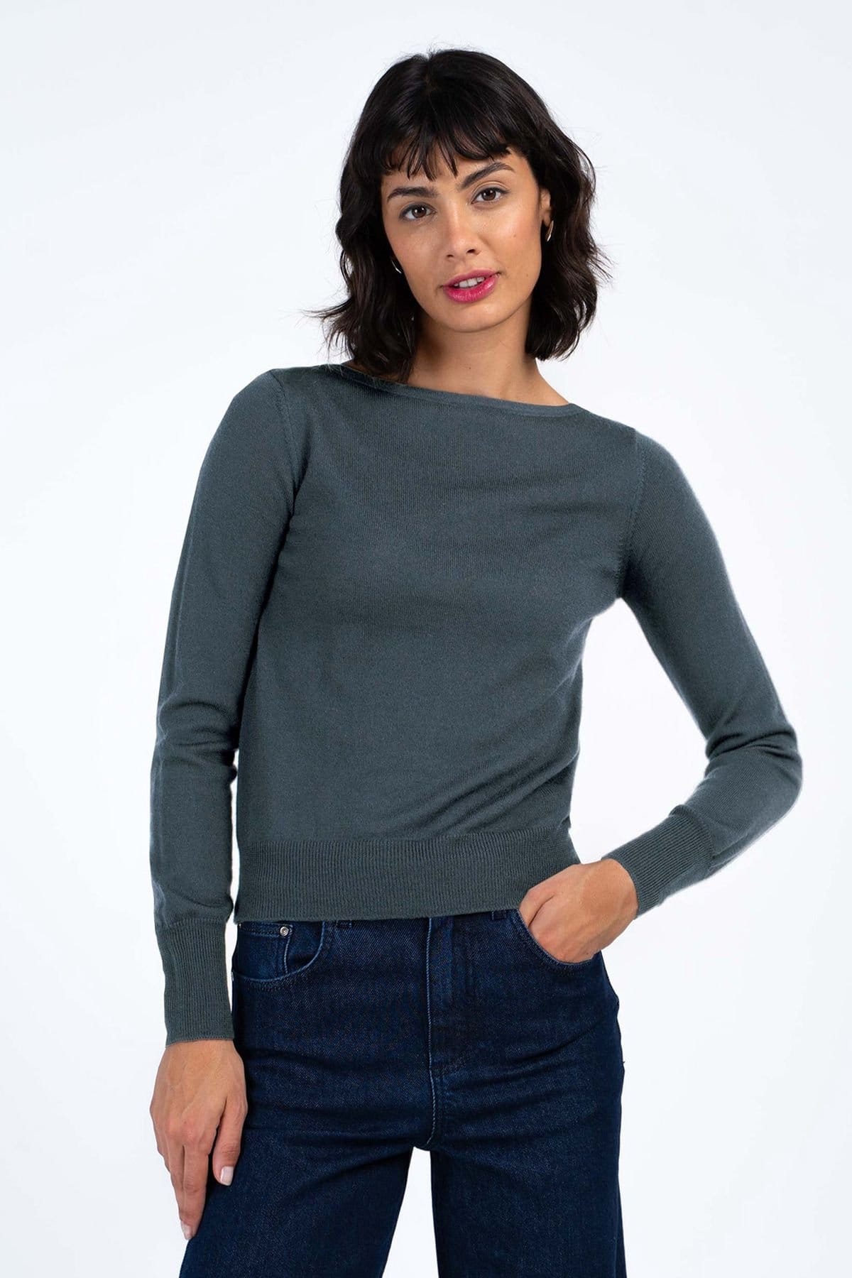 Kettlewell Kettlewell Women's Grace Sweater in Dark Grey - 1