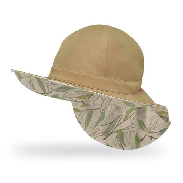 Sunday Afternoons Sunday Afternoons Women's 'Natural Blend' Reversible UPF 50+ Sun Hat With Neck Cape in Beige - 3