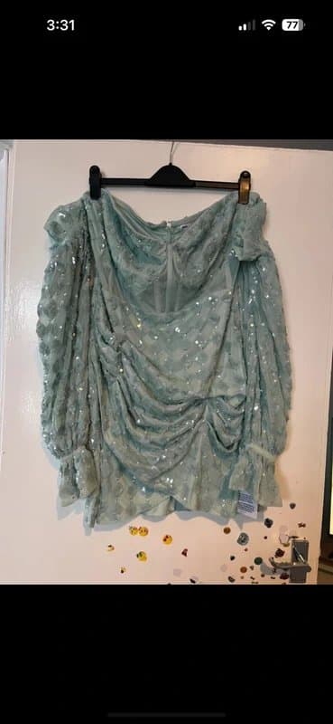 ASOS Asos luxe sequin corset dress uk20 bnwt