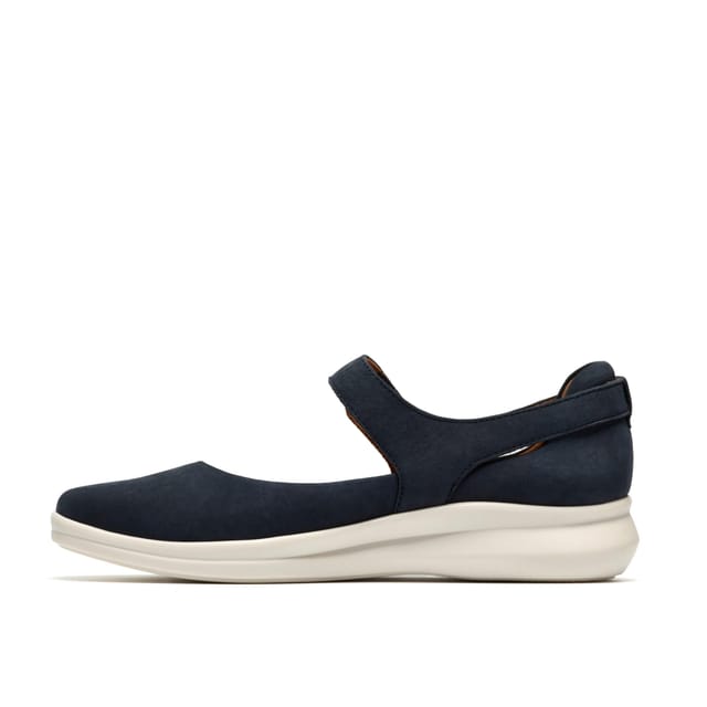 Clarks Clarks Women's Lynell Strap Navy Nubuck Mary Jane - 2