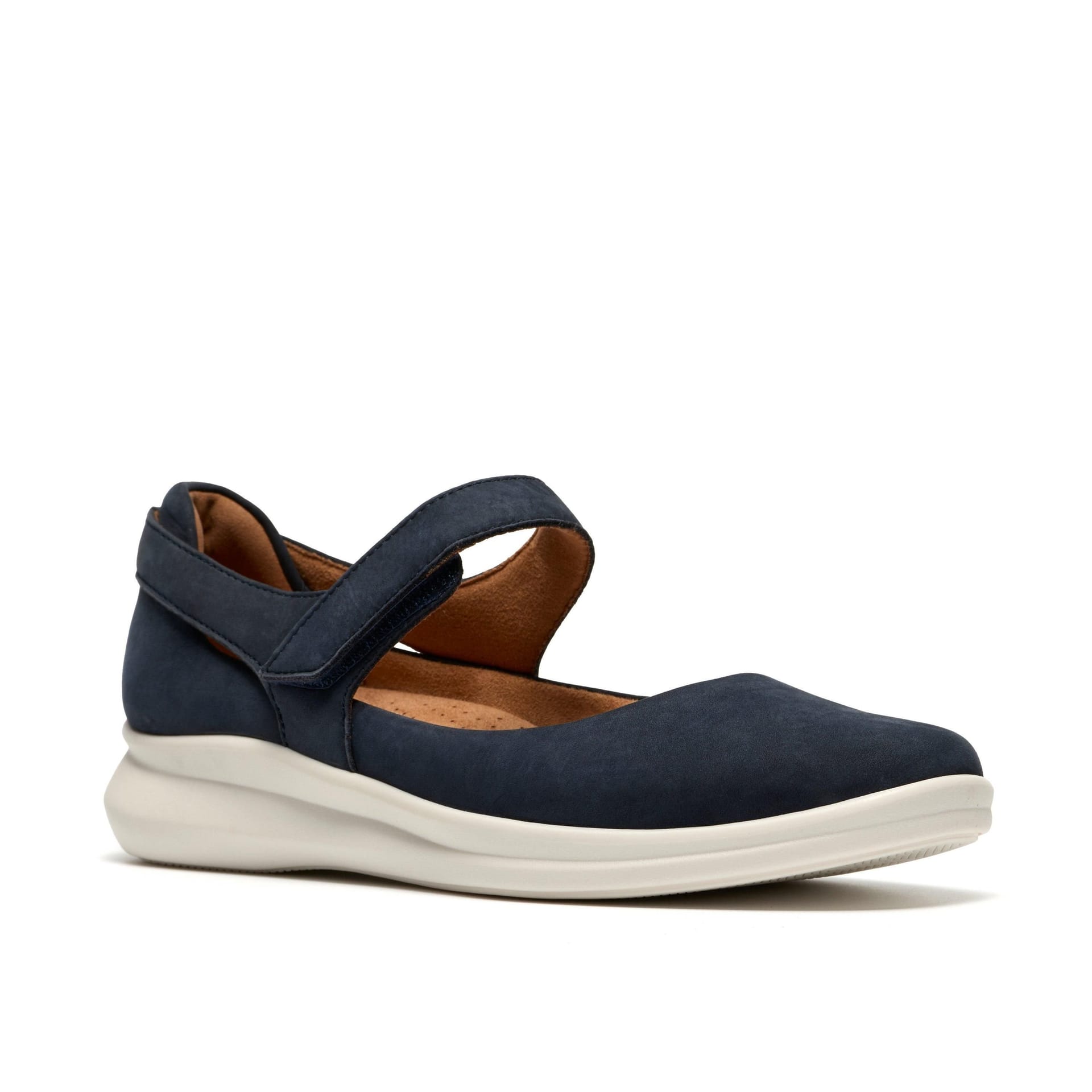 Clarks Clarks Women's Lynell Strap Navy Nubuck Mary Jane - 4