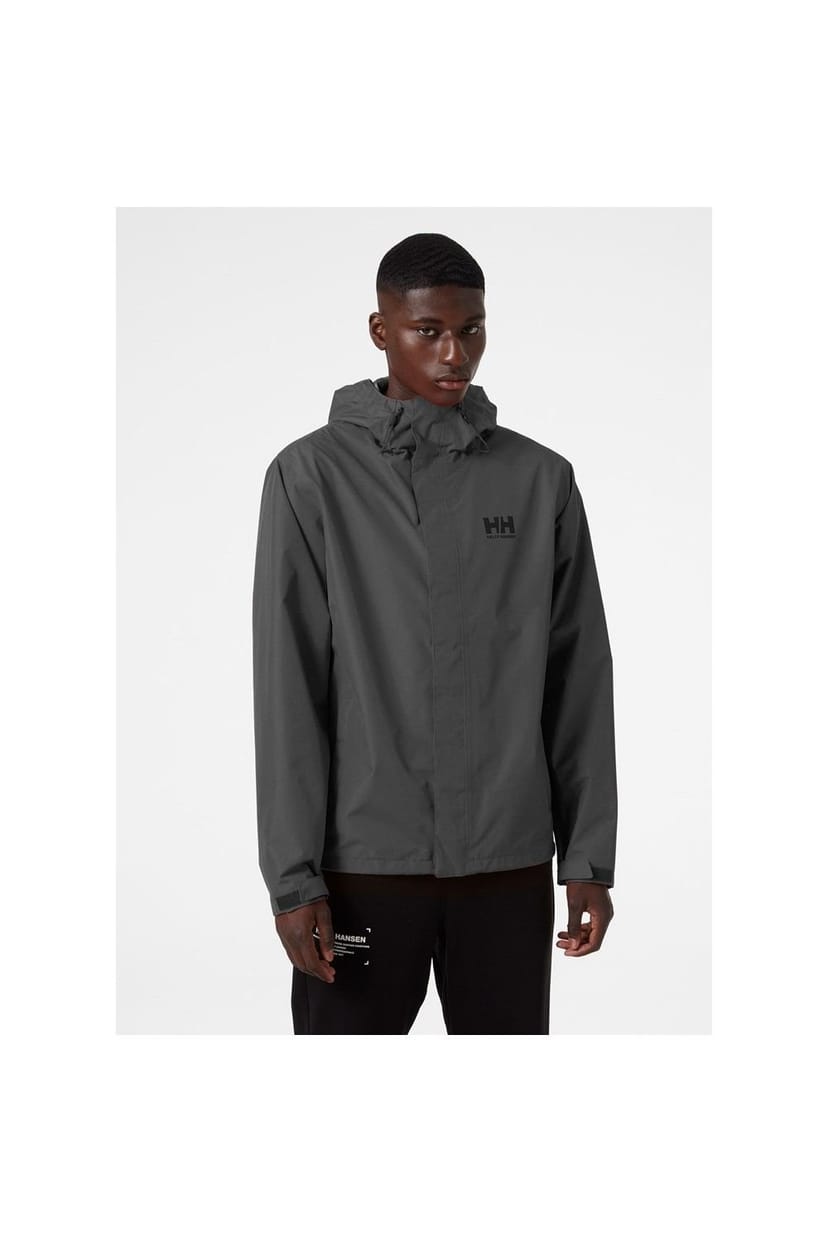 Helly Hansen Sport Helly Hansen Sport Men's Seven J Rain Jacket in Dark Grey - 1