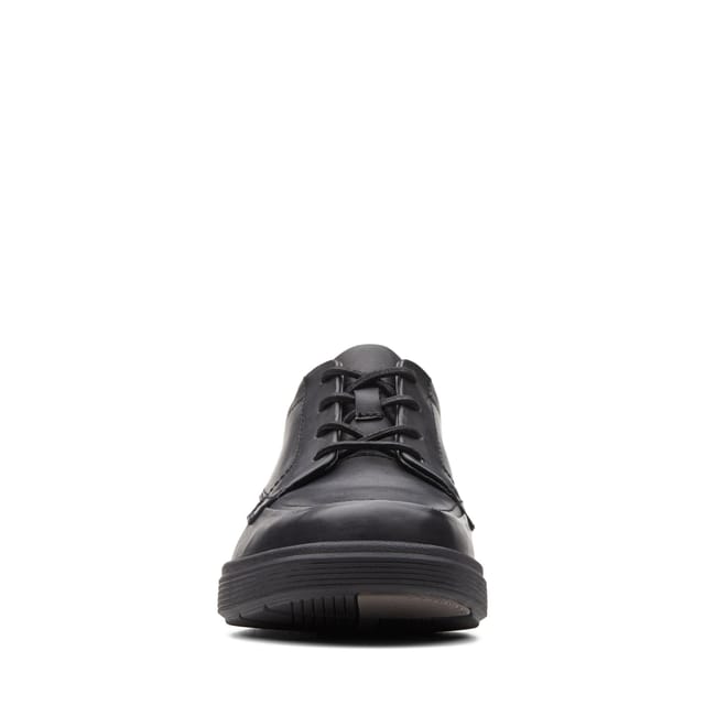 Clarks Clarks Men's Un Abode Ease Black Leather Derby Shoes, Lace Up - 3