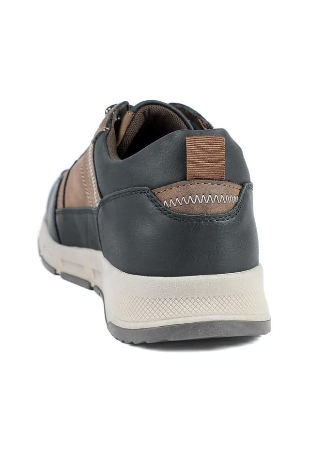 Pavers Pavers Men's Wide Fit Rugged Lace Up Trainers in Brown - 3