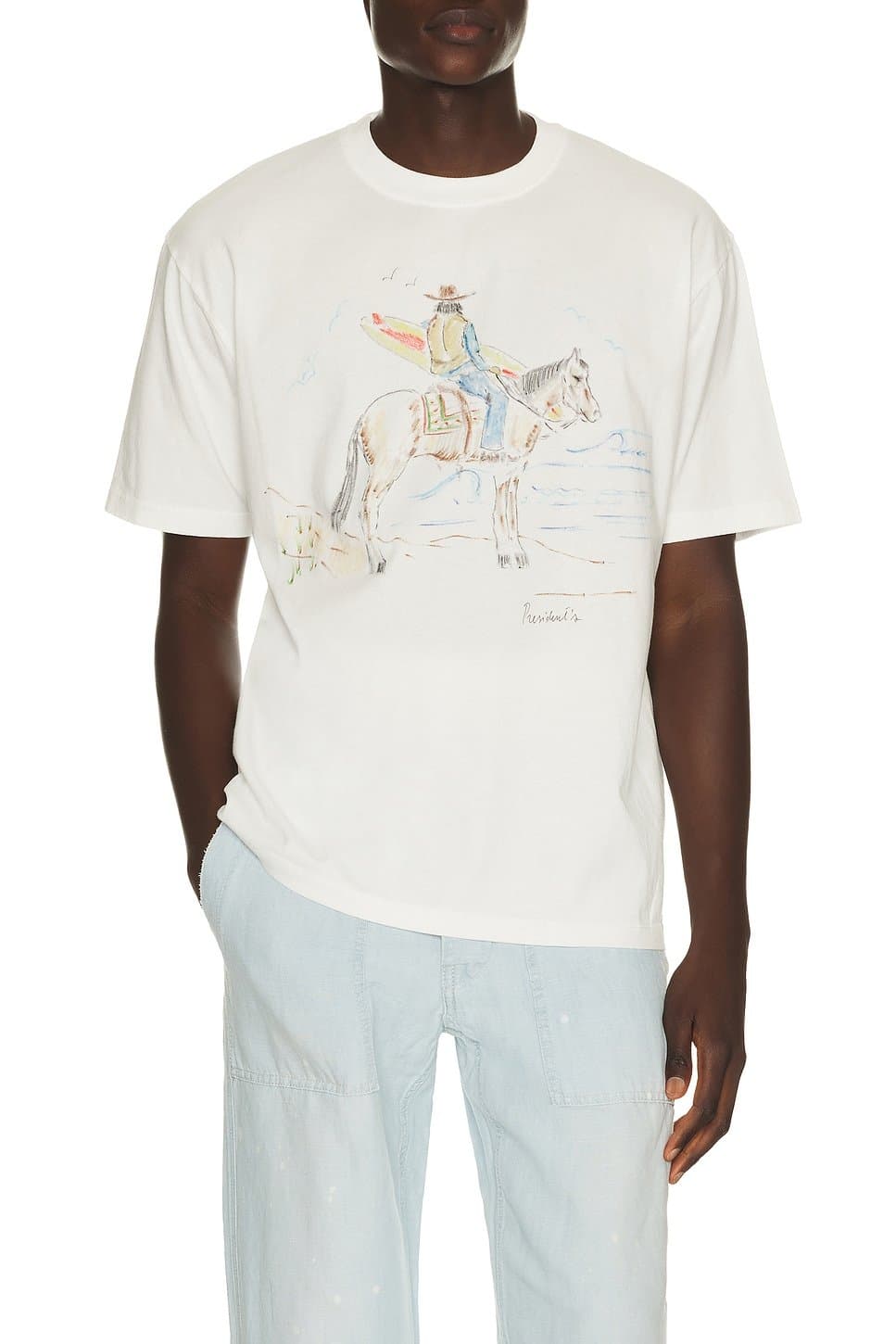 revolve Hand Paint Cowboy Tee