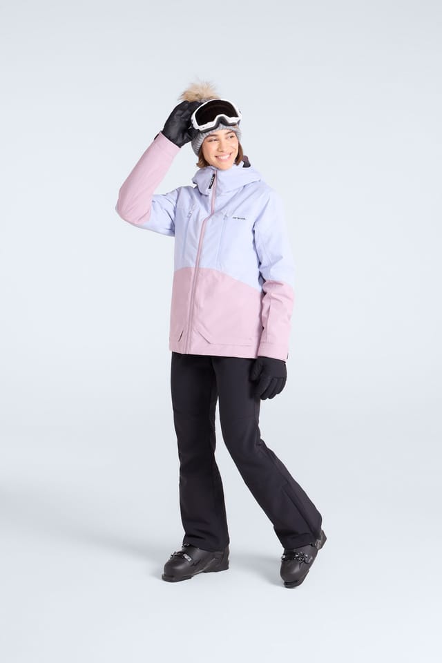 Animal Animal Women's 'Juniper' Waterproof Comfortable Adjustable Hood Winter Ski Jacket in Pale Blue - 3