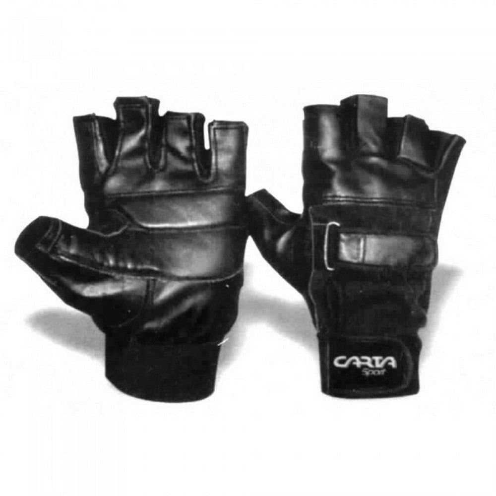 Carta Sport Carta Sport Black Leather Weightlifting Gloves