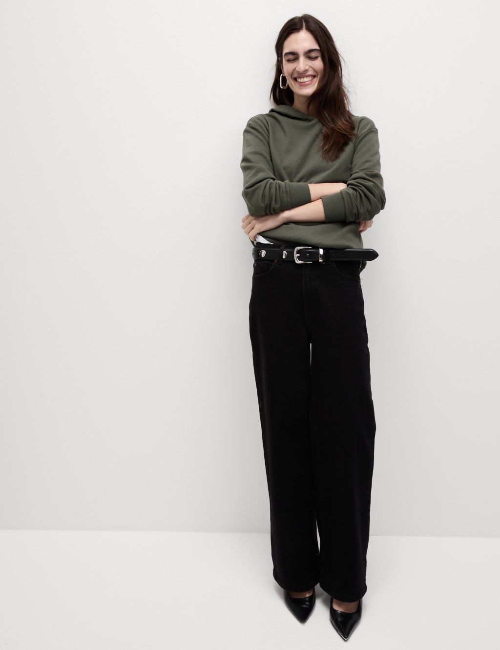 Marks & Spencer M&S Cotton Rich Hoodie Burnt Sienna - 4