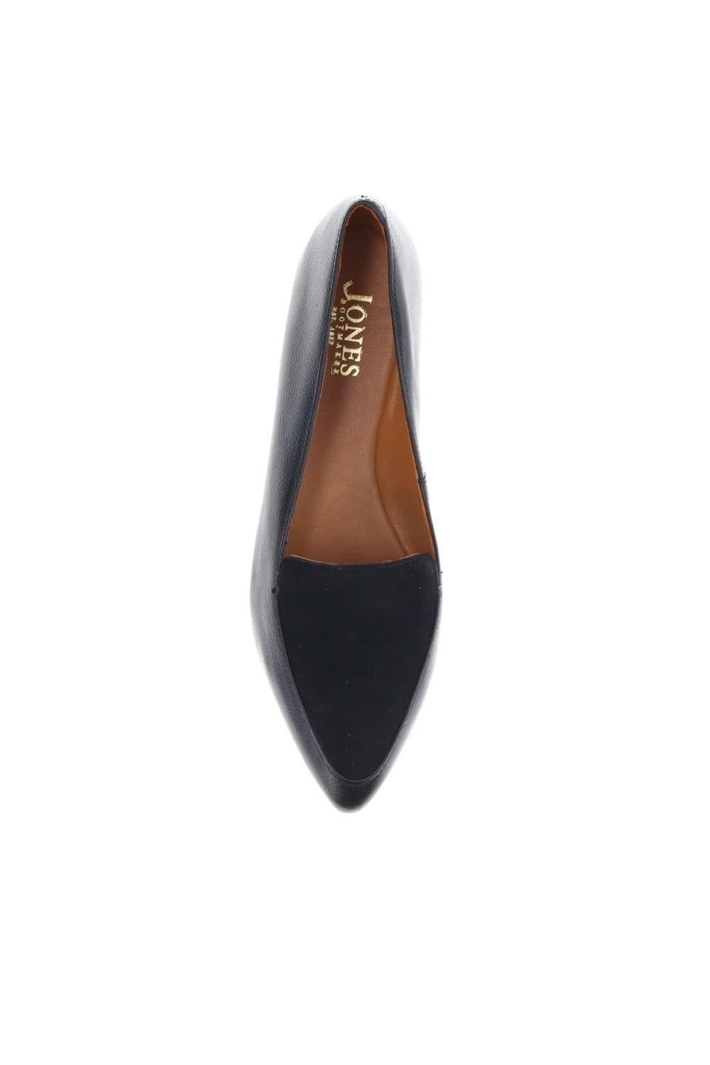Jones Bootmaker Jones Bootmaker Women's Sicily Leather Slip-On Shoes in Black - 4