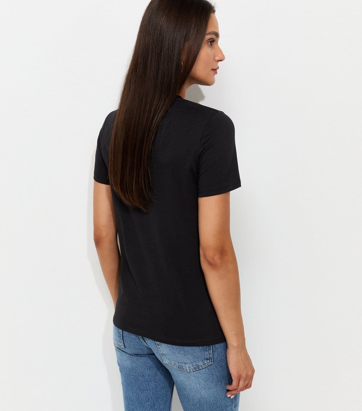 New Look Women's Black Flower Bud Print Relaxed T-Shirt New Look - 4