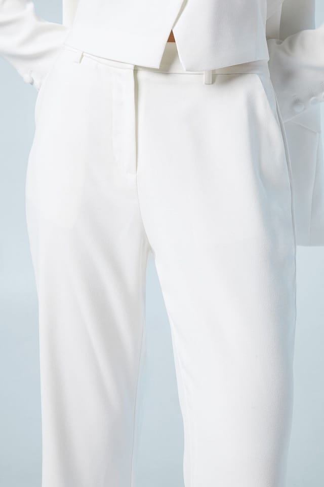 Coast Coast Women's Premium Flare Bridal Trousers in Ivory - 3