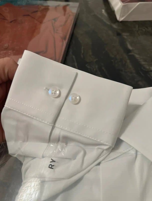 White Way Stretch Men's Shirts Long Sleeve Muscle Fit Formal Dress Shirt Gift