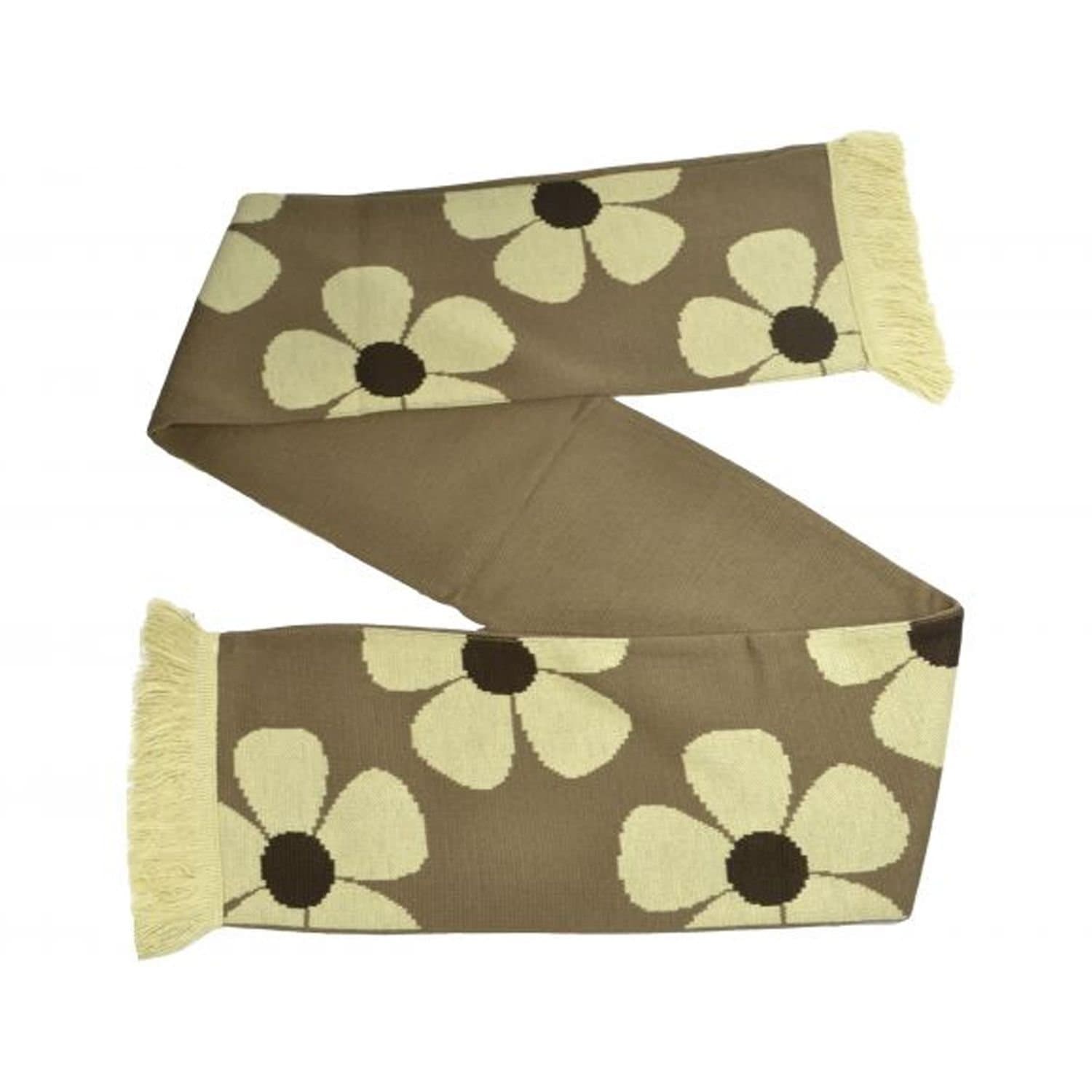 Ultratec Clothing Ultratec Clothing Men's Brown Floral Scarf