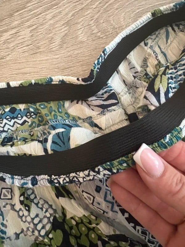 Just Elegance Tropical Leaf Print Midi Skirt